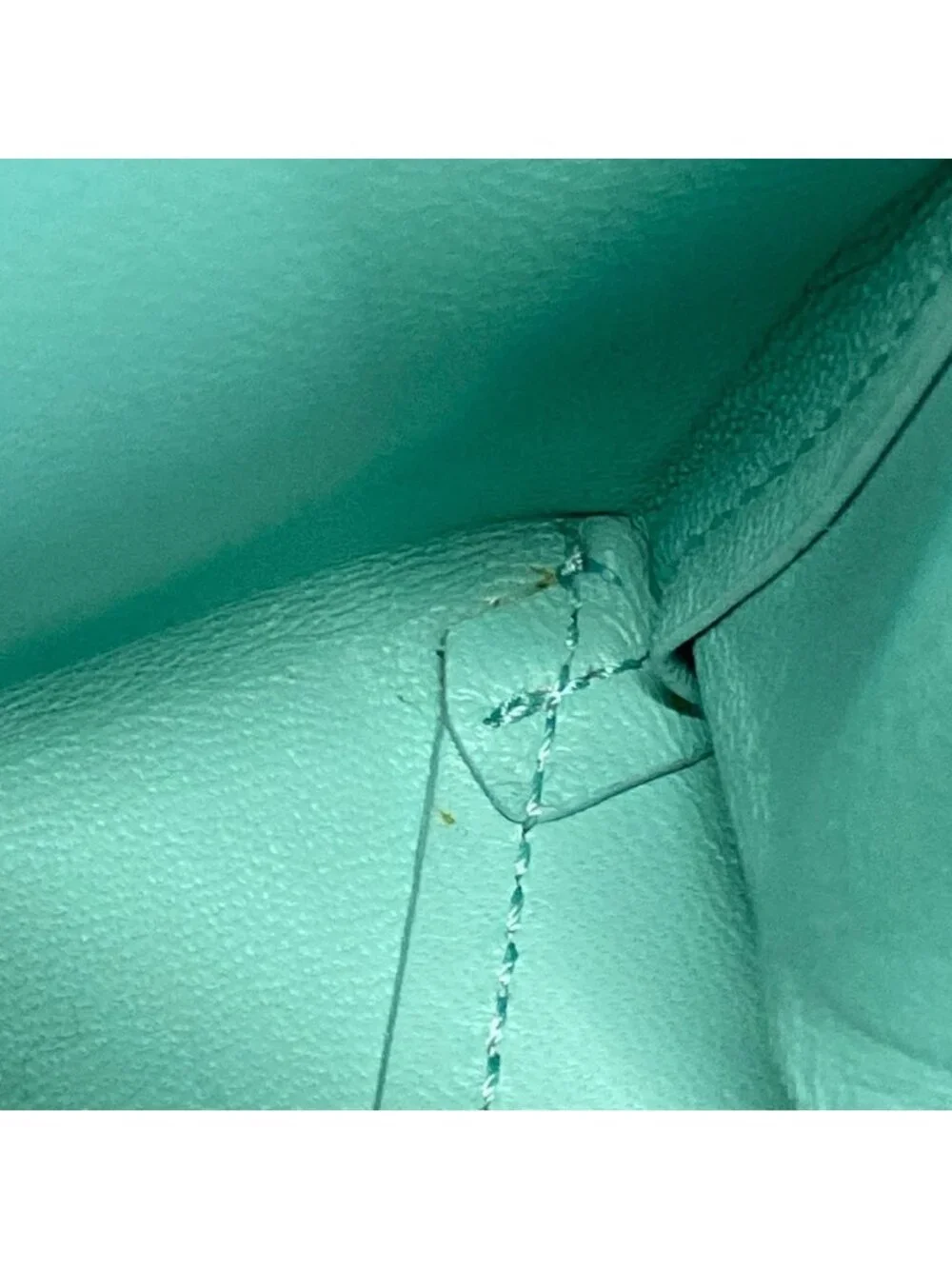 Tiffany & Co Tote Mini Shopping Light Blue Leather
